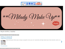 Tablet Screenshot of miladymakeup.com